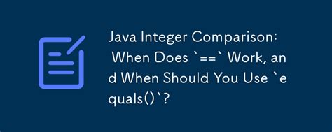 Image result for Int Does Not Equal in Java