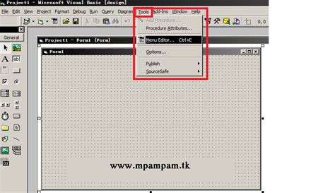 Image result for Menu Editor in VB