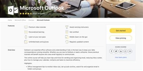 Image result for Microsoft Outlook Lessons