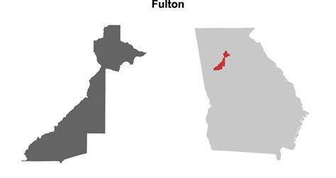 Image result for Fulton County Georgia Map