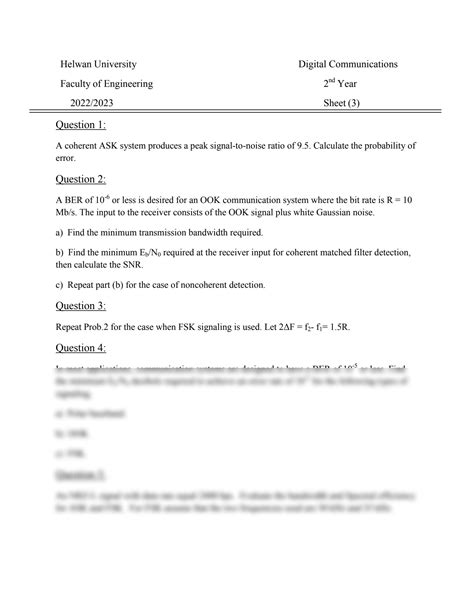Image result for Digital Modulation Cheat Sheet