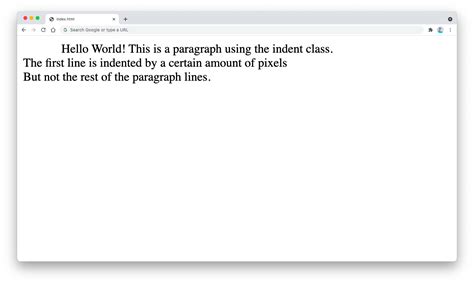 Toradh íomhá ar Indent HTML