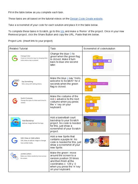 Image result for Scratch Programming Worksheet