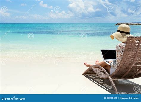 Image result for Beach Pictures with People Using Computer