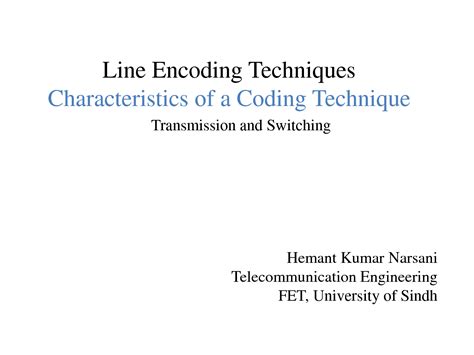 Line Encoding के लिए छवि परिणाम
