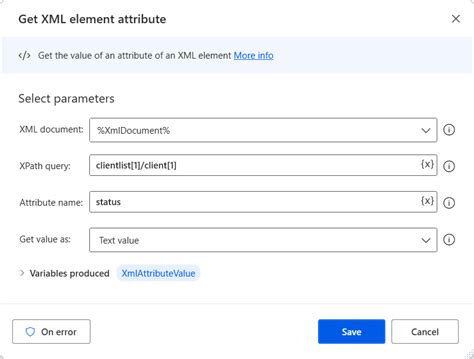 Toradh íomhá ar XML File Attributes
