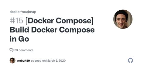 Docker Compose Issue に対する画像結果