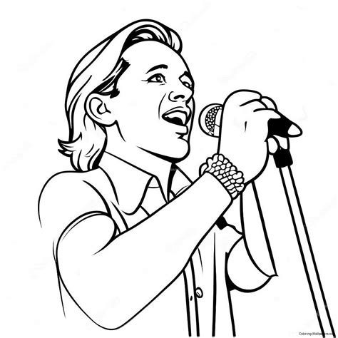 Coloring Pages Beautiful Singer に対する画像結果