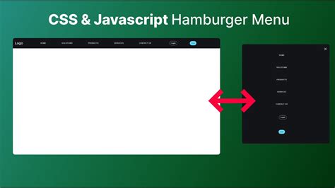 Image result for Menu Hamburger HTML CSS JavaScript