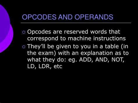Assembly Language Opcode and Operand に対する画像結果