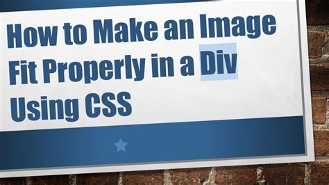 Image result for Image Fit in Div CSS