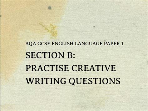 Image result for English Language Creative Writing Questions