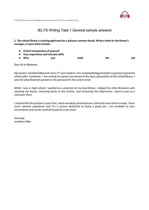 Bildergebnis für Example Writing Task 1 IELTS General