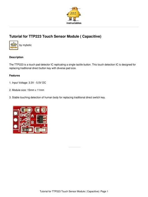 Ttp223 Touchpad Module に対する画像結果