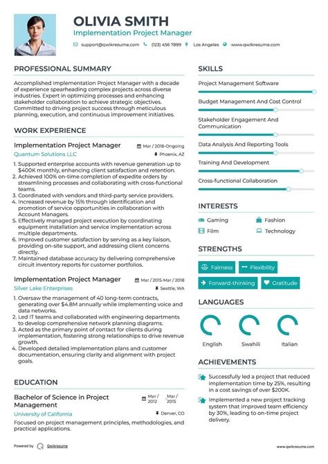 Toradh íomhá ar Implementation Manager Resume