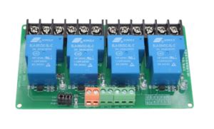 Image result for 4 Channel 5V Relay Module with Optocoupler Isolation