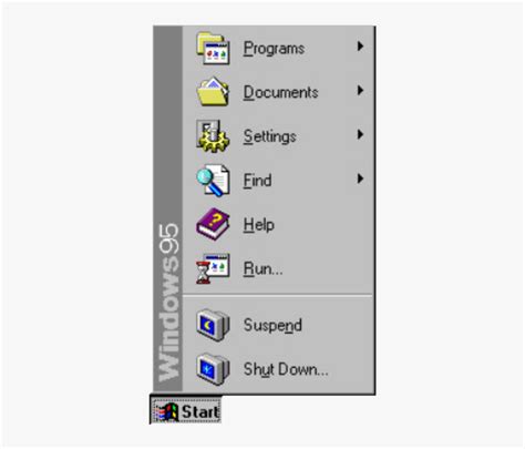 Image result for Windows 95 Taskbar Transparent Icon
