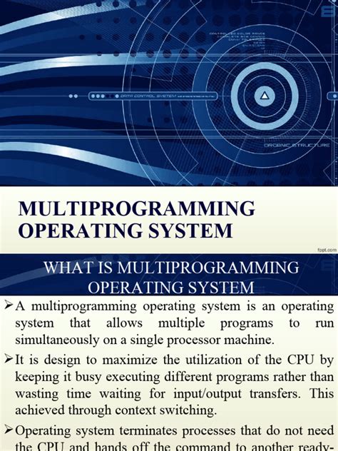 Image result for Concept of Multiprogramming OS