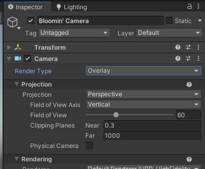Image result for camera bloom unity