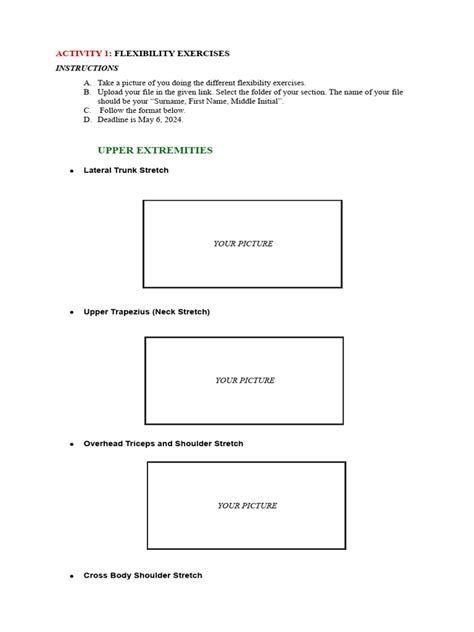 Example of Flexibility Activity に対する画像結果