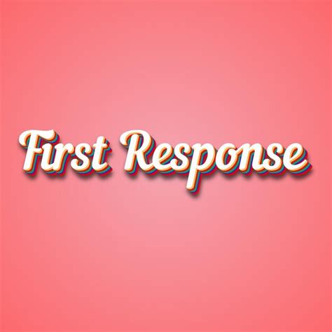 Image result for First Reply