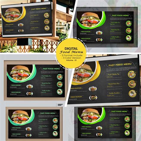 Image result for Free Digital Menu Templates