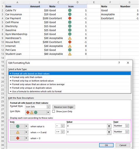 Afbeeldingsresultaten voor Create Custom Icon Set Excel