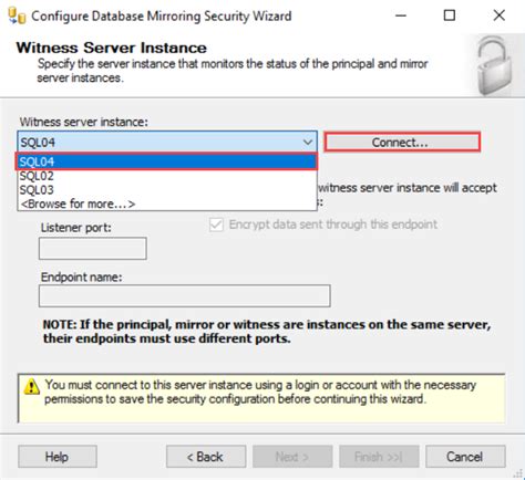Toradh íomhá ar SQL Witness Server