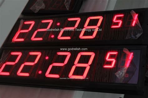 Image result for Red LED Message Clock
