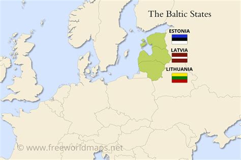 Image result for Map of Baltics