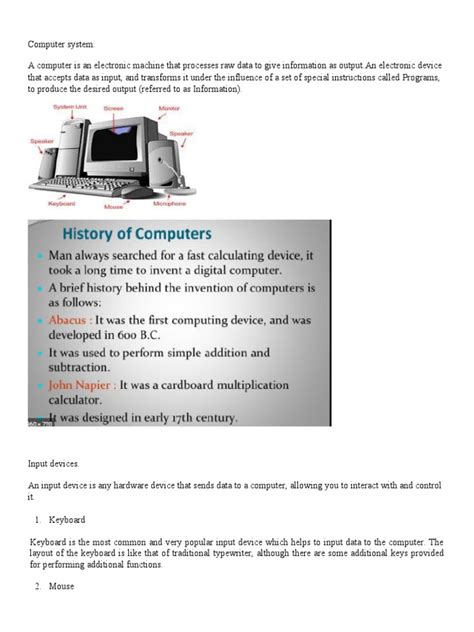 Image result for Computer System PDF