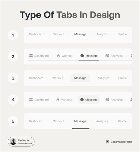 Tabs Components InDesign UX/UI Examples-साठीचा प्रतिमा निकाल