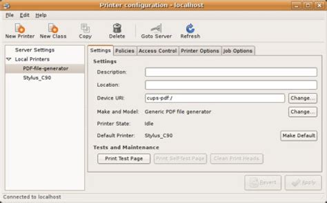 Linux Test Print PDF に対する画像結果