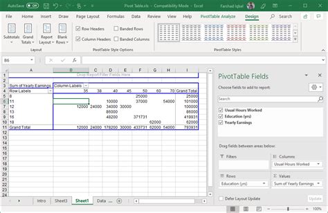 Afbeeldingsresultaten voor Samples of PivotTable Visual