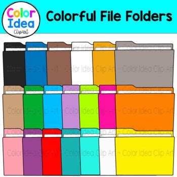 Image result for Colorful File Folders
