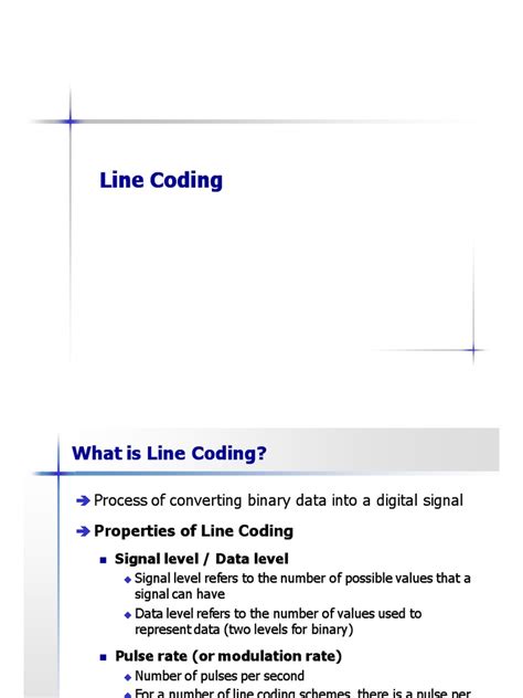 Different Line Coding Technique に対する画像結果