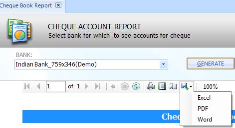 Résultat d’images pour Cheque Collection Report Format