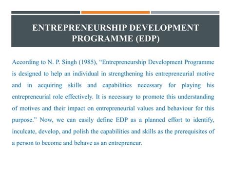 Image result for Entrepreneurial Development Programme
