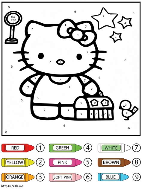 Image result for Hello Kitty Coloring Pages Multiplication