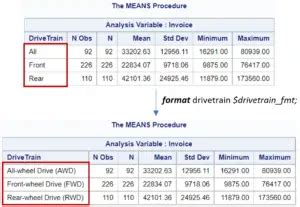 Image result for Proc Format Example