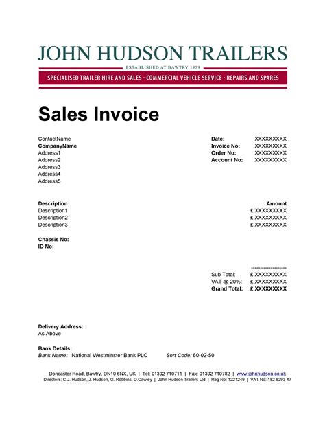 Example of Invoice Template に対する画像結果