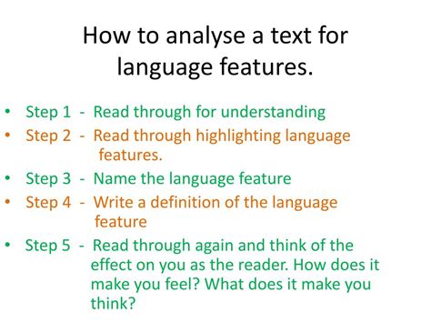 Image result for Language Features in Written Texts