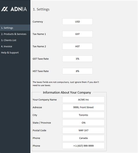 Image result for Automated Invoice Template Excel