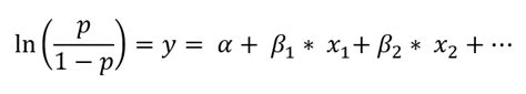 Image result for Logistic Regression Probability Formula