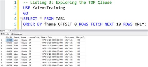 Image result for T-SQL Query Filter Column
