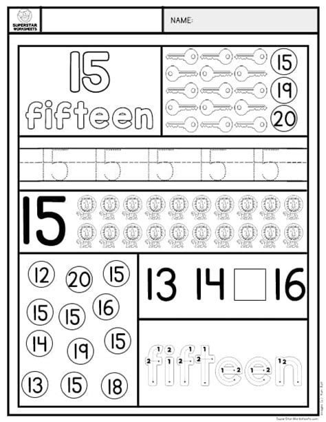 Image result for Super Star Worksheets Number 15