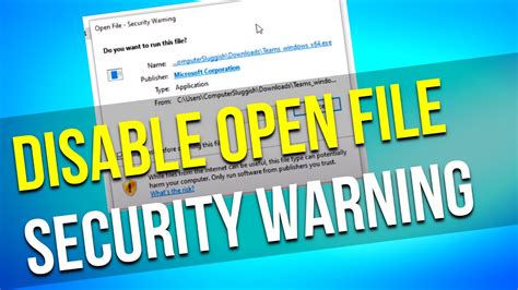Afbeeldingsresultaten voor Open File Security Warning