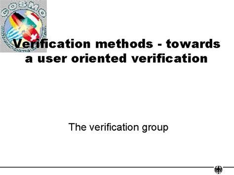 Bildergebnis für Examples of Verification Methods