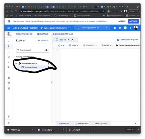 Python BigQuery SDK に対する画像結果