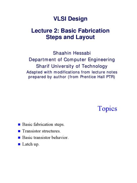 Image result for VLSI Design Lectures